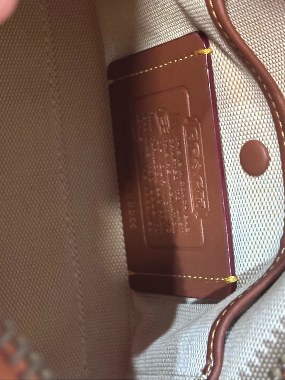 Coach Leather Satchel twin turnlock top handle handbag *like new*